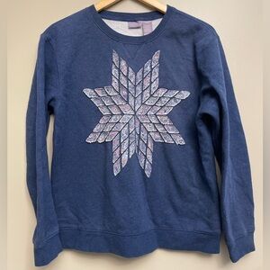 Laura Scott Vintage Snowflake Crewneck Medium